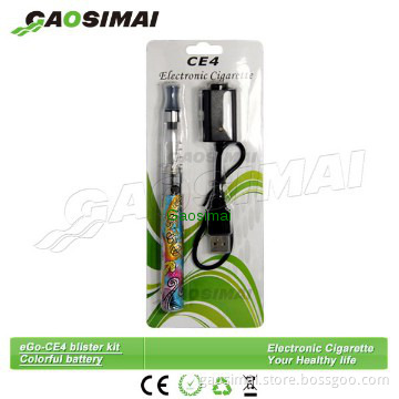 electronic cigarette ce4 blister kit blister pack 650mah/900mah/1100